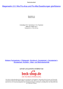 Magerwahn 2.0: Wie Pro-Ana und Pro-Mia - Beck-Shop