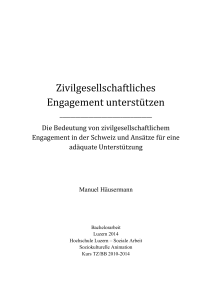 Zivilgesellschaftliches Engagement unterst&uuml;tzen