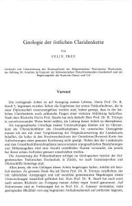 Geologie der östlichen Claridenkette