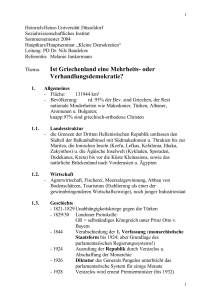 Ist Griechenland eine Mehrheits