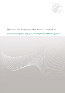 Hinweise und Regeln der Max-Planck