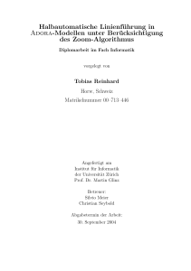 Halbautomatische Linienf&uuml;hrung in Adora