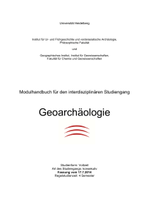 Geoarchäologie - Geographisches Institut Heidelberg