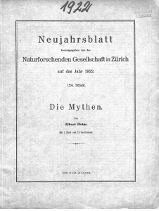 Die Mythen. - Naturforschende Gesellschaft in Zürich