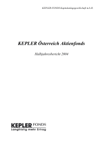 KEPLER Österreich Aktienfonds HJB 04 - kepler