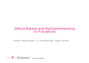 Software Migration einer Mainframe-Anwendung - Ein
