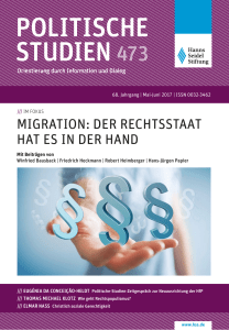 Politische Studien 473 im Fokus - Hanns-Seidel