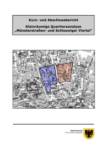 Kurz- und Abschlussbericht Kleinräumige Quartiersanalyse