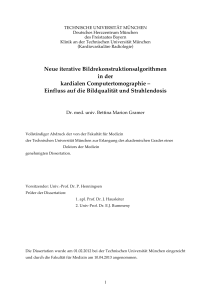 Neue iterative Bildrekonstruktionsalgorithmen in der