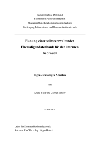 Planung einer selbstverwaltenden