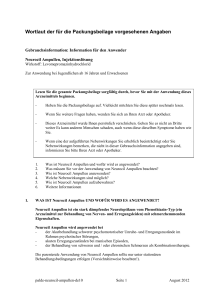 Gebrauchsinformation, neues Format, Neurocil Tabletten 25 mg