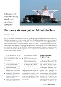 Consist Connect Artikel: Erfolgreiche IT