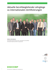 Aktuelle berufsbegleitende Lehrg&auml;nge zu