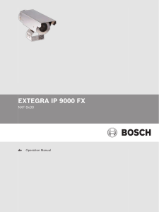 extegra ip 9000 fx - Bosch Security Systems