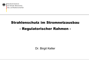 Regulatorischer Rahmen