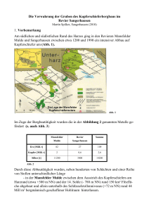 Zuarbeit 800 Jahre Kupferschieferbergbau / Kapitel II