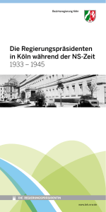 Die Regierungspräsidenten in Köln während der NS-Zeit