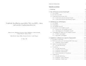 Graphische Spezi kation ausgew ahlter Teile von AGG { einem
