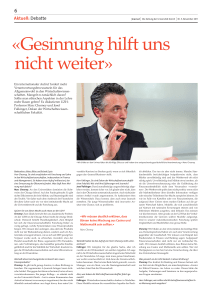 Journal – Die Zeitung der Universität Zürich (5.11.2011)