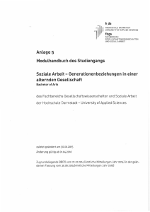 Generationenbeziehungen in einer alternden Gesellschaft