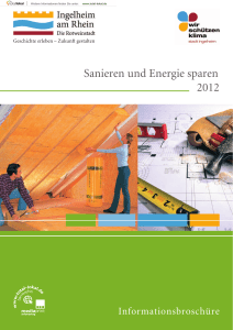 Sanieren und Energie sparen 2012