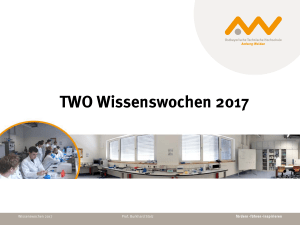 TWO Wissenswoche 2015 - OTH Amberg