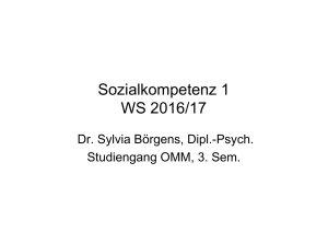 Sozialkompetenz 1 WS 2016/17