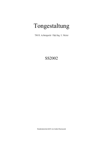 Tongestaltung SS 2002