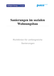 WP6 Sanierungen im sozialen Wohnungsbau_de 2010 - PASS-NET