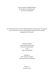 Aus dem Institut f&uuml;r Gefl&uuml;gelkrankheiten - diss.fu-berlin.de