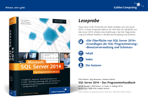 Microsoft SQL Server 2014 – Das Programmierhandbuch