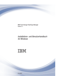 Tivoli Storage FlashCopy Manager Installations