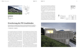 Erweiterung der PH Graubünden