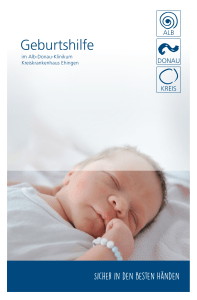 Geburtshilfe - Kreiskrankenhaus Ehingen