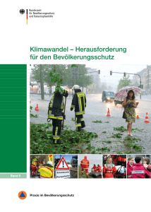 Klimawandel – Herausforderung für den