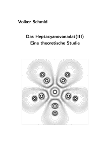 Das Heptacyanovanadat(III) - Theoretische Chemie