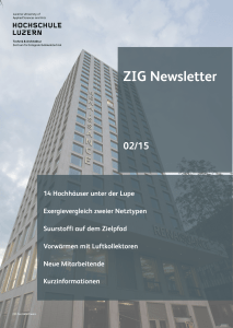 ZIG Newsletter - Hochschule Luzern
