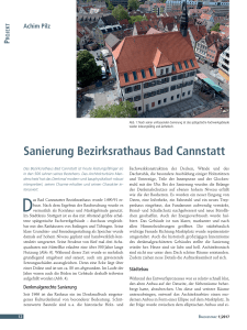 Sanierung Bezirksrathaus Bad Cannstatt