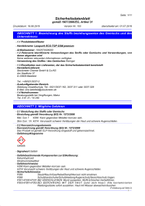 Sicherheitsdatenblatt