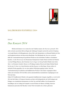Das Konzert 2014 - Salzburger Festspiele