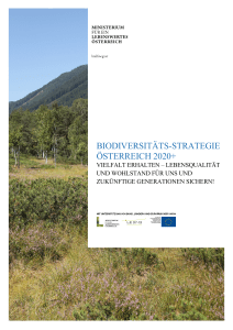 Biodiversitäts-Strategie Österreich 2020+