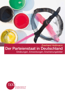 Der Parteienstaat in Deutschland - Bundeszentrale für politische