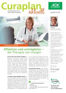 Effektiver und verträglicher – die Therapie von morgen