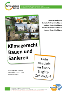 Klimagerecht Bauen und Sanieren