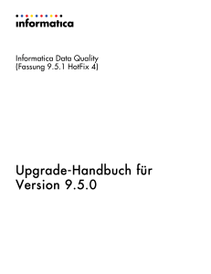 Informatica Data Quality - 9.5.1 HotFix 4 - Upgrade