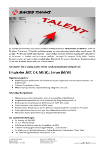 STSP_Programmierer .NET, C#, MS SQL Server