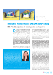 Innovative Werkstoffe und CAD/CAM-Verarbeitung - AG