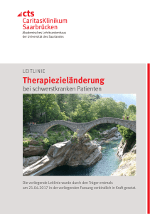Therapiezieländerung - CaritasKlinikum Saarbrücken