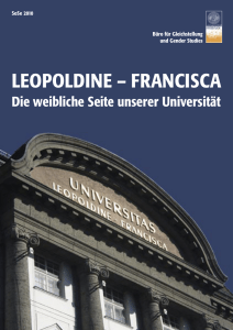 leopoldine – francisca - Universität Innsbruck