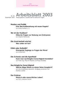 Gef BroschŁre - Gesellschaft f&uuml;r ethische Fragen